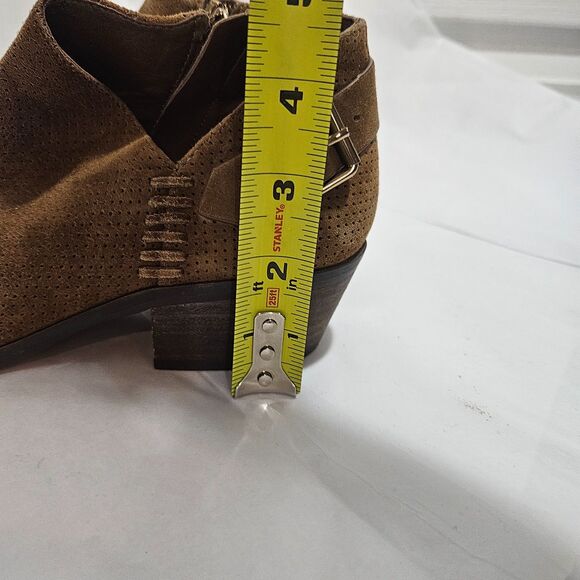 Vince Camuto W SZ 6 Leather Western ankle booties Brown Suede Boho Parveen - Picture 6 of 7